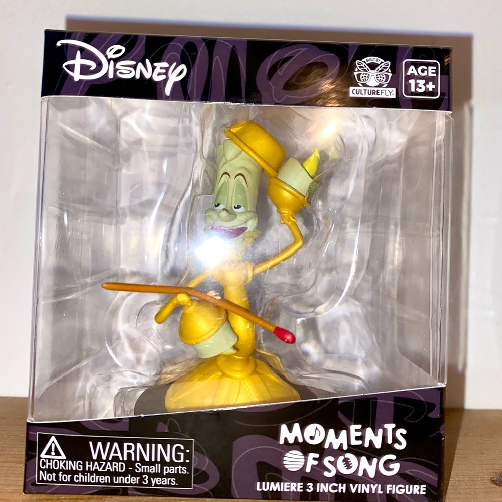 Disney Moments of Song LUMIERE (Beauty and the Beast) 3" Vinyl Figure NEW